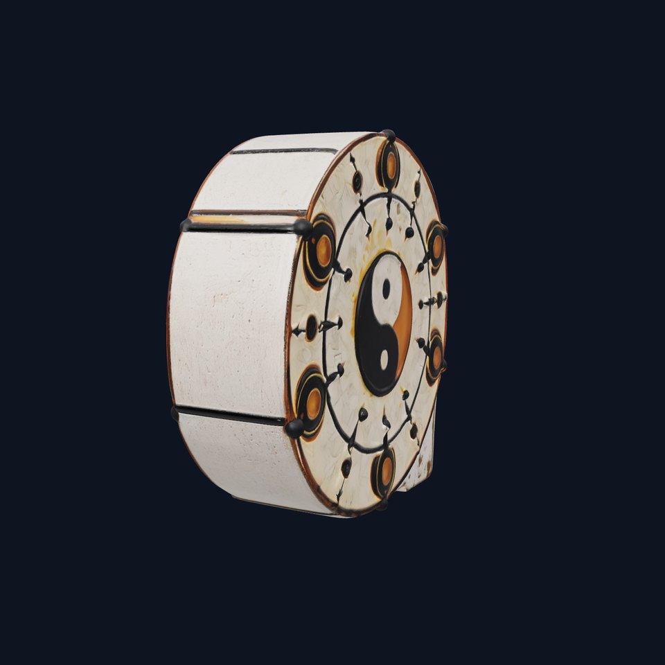 Yin Yang Symbolic Clock model pack